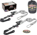 PowerTye - Made in USA - Extra Long Ratchet Tie Down Straps, Heavy Duty by PowerTyeMFG