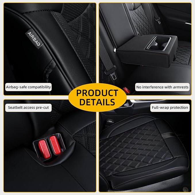 Custom Fit RAV4 Seat Covers for 2019-2025 Toyota RAV4 Hybrid LE, XLE Premium - Image 6