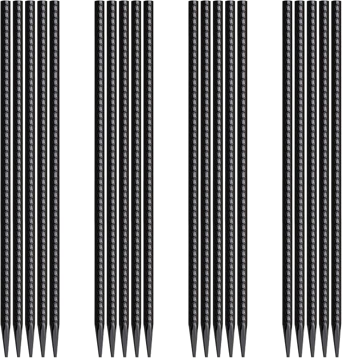 Rebar Stakes 16 Inch 20 Pack Heavy Duty Ground Anchors by MSWY