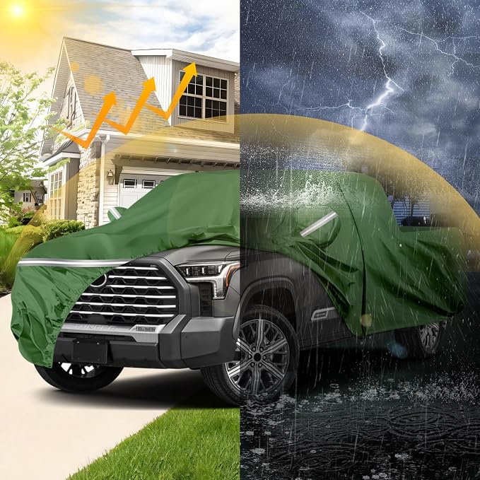 BOSSTONE Car Cover Custom Fit for Toyota Tundra Truck 1999-2021 Double Cab - Image 4