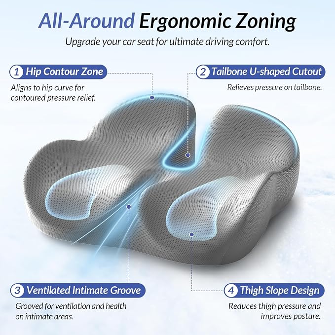 ZIKEE Car Seat Cushion for Driving - Image 2