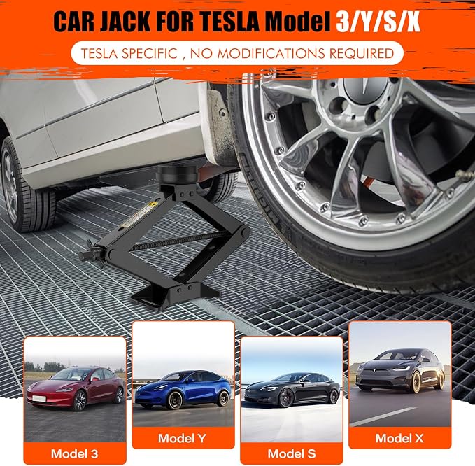Car Jack for Tesla Model Y Model 3, IMAYCC 2.5 Ton Tesla Car Jack Kit - Image 2