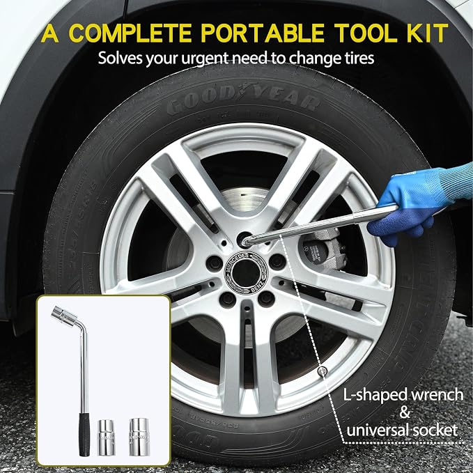 Scissor Jack Car Jack Kit 3 Tons Universal Tire Jack Changing Kit - Image 4