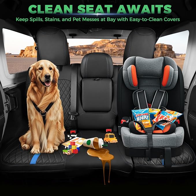 for Jeep Wrangler Seat Covers 4Door JL 2018 2019 2020 2021 2022 2023 2024 2025 - Image 7