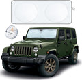 EcoNour Jeep Wrangler Windshield Sunshade | Front Windshield Sun Shade to by EcoNour