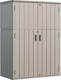 HOMSPARK Outdoor Storage Shed Weather Resistance, Patio Storage Cabinet by HOMSPARK
