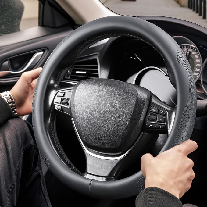 【2025 Model】 Real Cowhide Steering Wheel Cover - Image 2