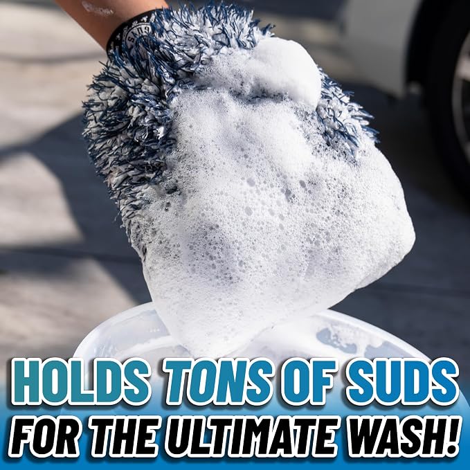 Chemical Guys, The Dually, Dual-Fiber, Wet-Dry Use, Microfiber Wash Mitt - Image 5