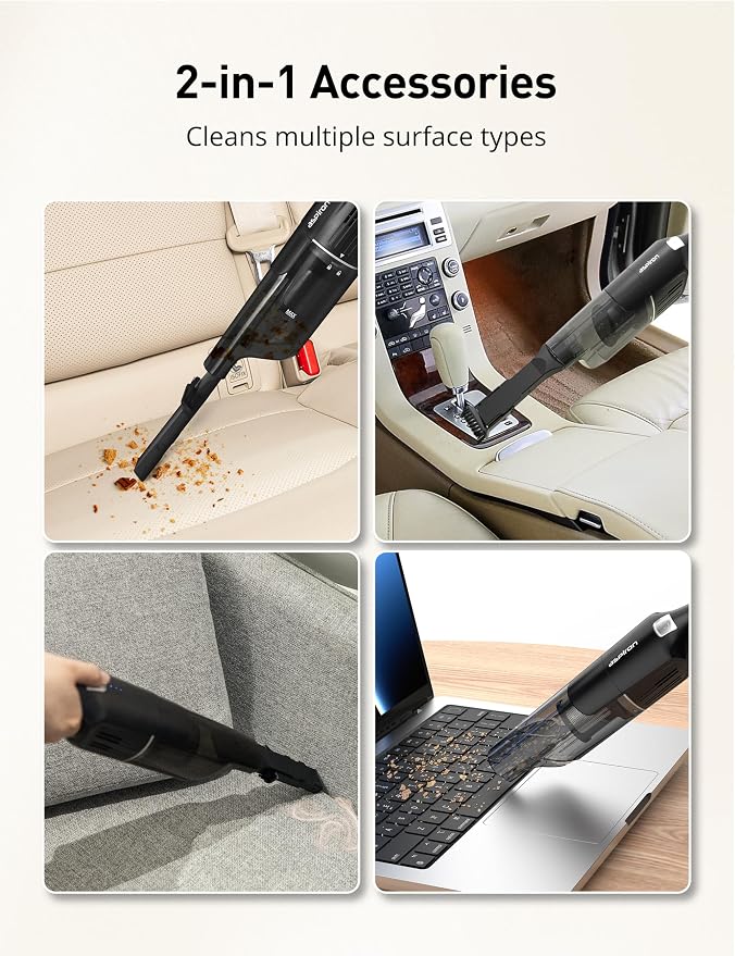 Aspiron Cordless Handheld Vacuum, 24KPA Powerful Car Vacuum, Rechargeable - Image 5