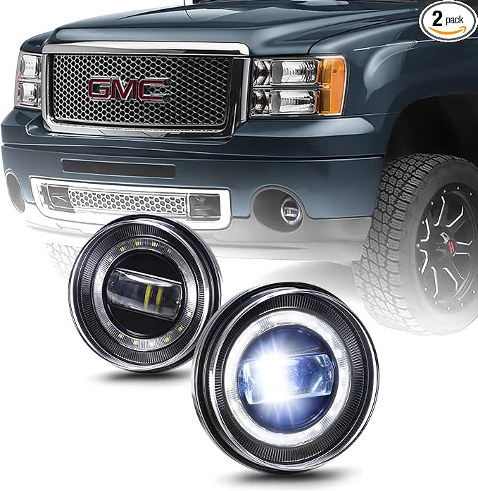 Tecoom LED Fog Lights, 1 Pair Bumper Driving Fog Lamps Compatible by Tecoom