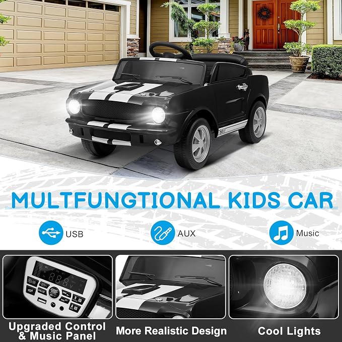 Winado 12V Licensed Shelby Electric Car - Image 2