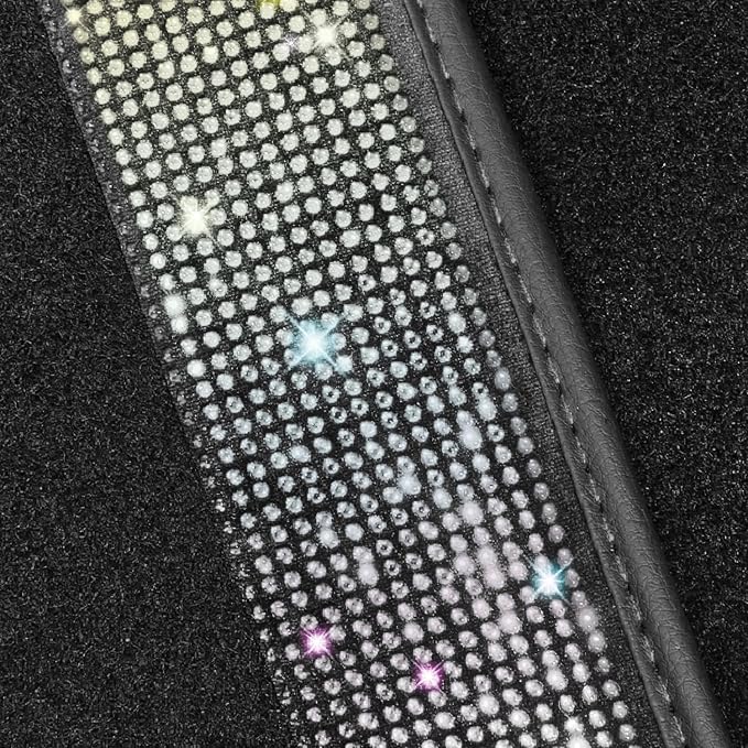 NBTEPEM Multicolor Bling Car Floor Mats Full Set, Universal Fit Most Cars - Image 5