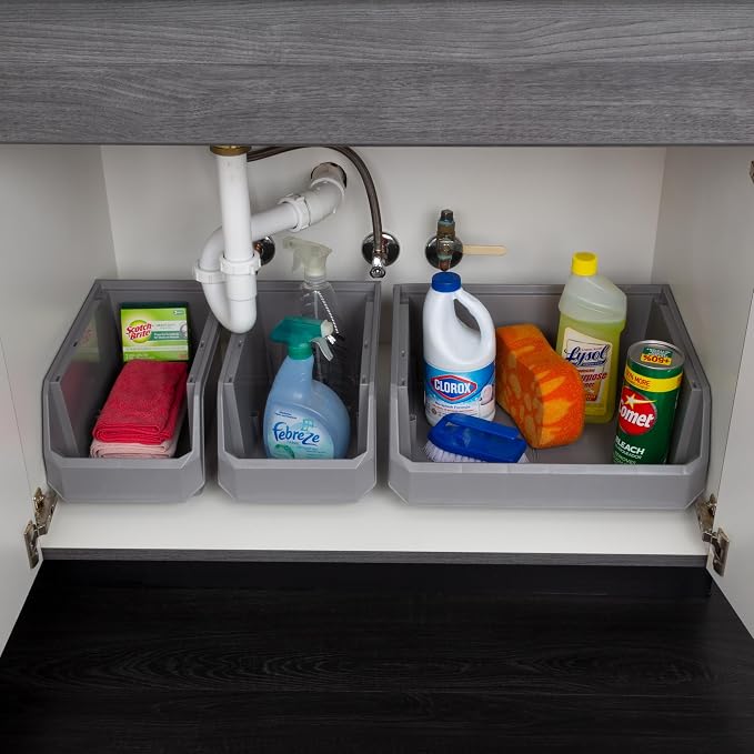 Plastic Containers for Organizing and Storage Bins for Closet, Garage or Pantry - Image 8