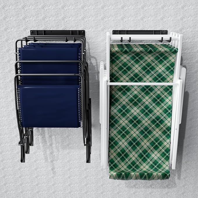 YYR Folding Chair Storage Rack, Garden Tool & Foldable Chairs Organizer Hangers - Image 8