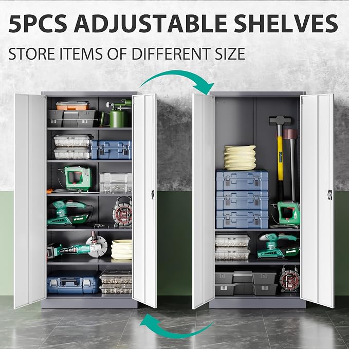 Wide & Deep Metal Storage Cabinet - Image 3
