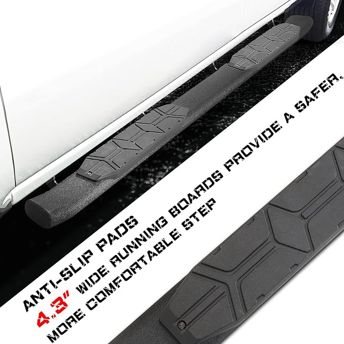 4.3 Inches Oval Tube Bar Running Boards Compatible - Image 6