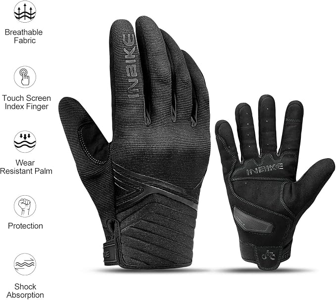 INBIKE Breathable Mesh Motorcycle Gloves Touchscreen - Image 7
