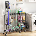 Cleaning Utility Cart on Wheels, Vacuum Stand Compatible by Housolution