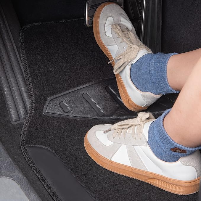 CAR PASS Waterproof Universal Fit Car Floor Mats, Faux Leather Car Carpet Mats - Image 3