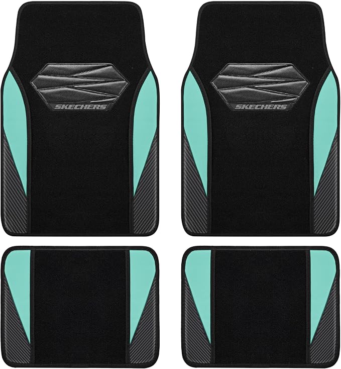 Skechers Car Floor Mats, Waterproof Universal Fit Car Mats, Faux Leather Car by Skechers