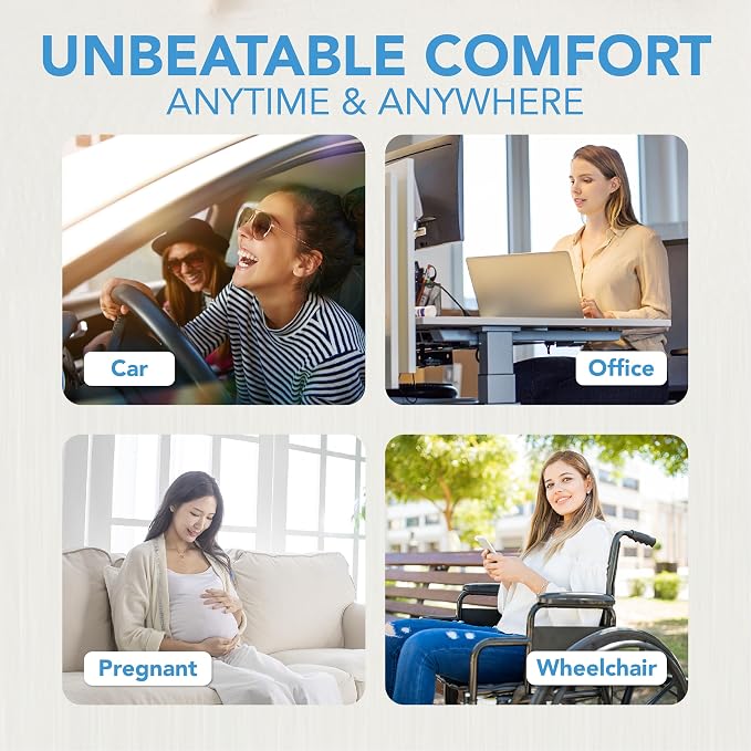 Car Seat Cushion, Comfortable Memory Foam Seat Pillow - Image 7