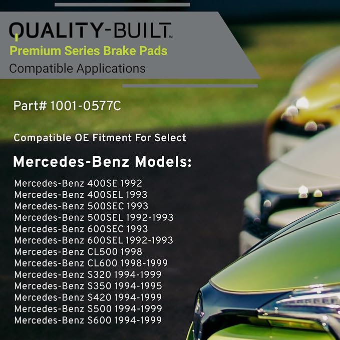 Premium Ceramic Front Brake Pads Compatible - Image 3