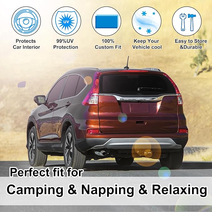 TINGLU Window Shades for Honda CR-V 2012 2013 2014 2015 2016 Accessories Car - Image 6