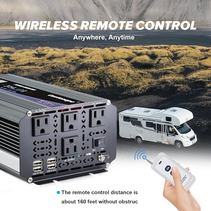 3000W Power Inverter 24V to 110V/120V DC to AC - Image 7