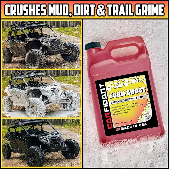 Foam Boost Off-Road & ATV Wash Soap – Heavy Duty pH-Balanced Car Wash - Image 3