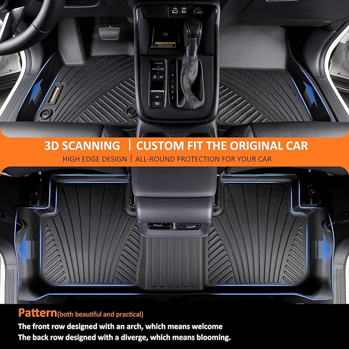 Binmotor-All Weather Floor Mats Cargo Liner Set - Image 2