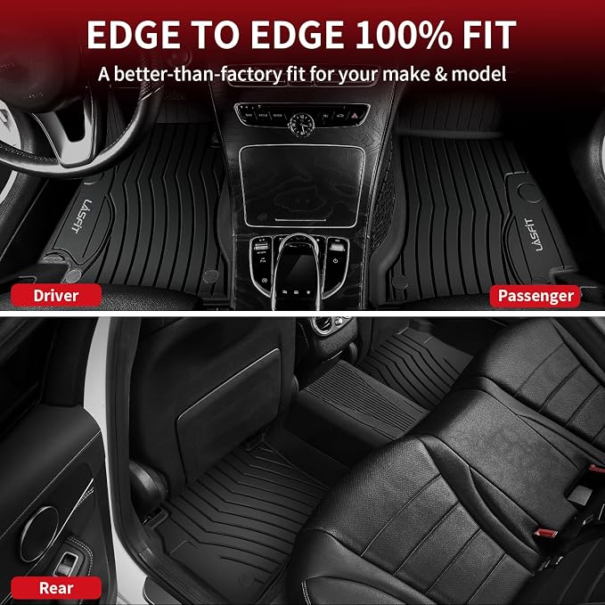 LASFIT Floor Mats for Mercedes Benz C Class 2021 2020 2015-2019 C300 / C350 / - Image 4
