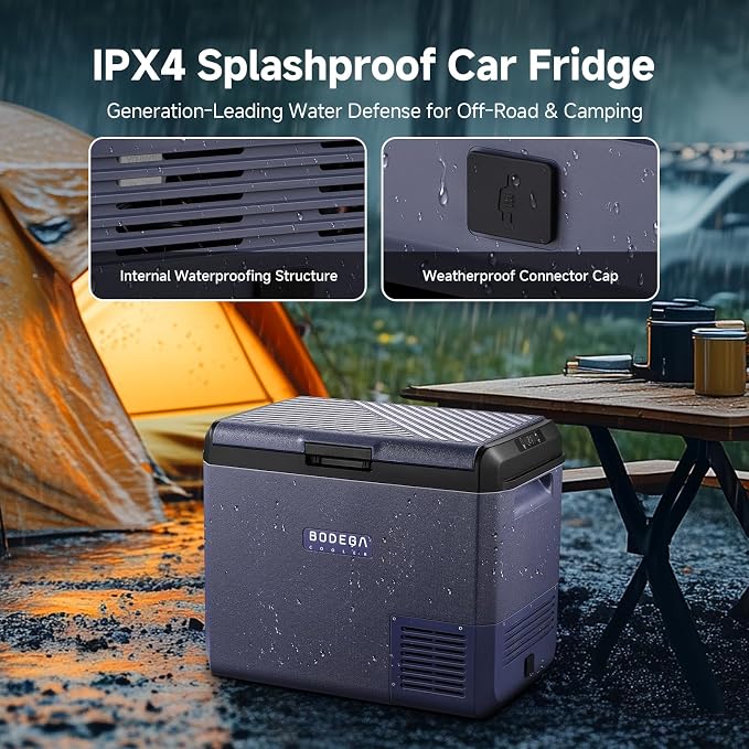 BODEGACOOLER 12v Car Refrigerator, 63QT IPX4 Waterproof Electric Cooler - Image 4