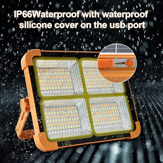 Portable LED Work Solar Light 100W 16500mAh 10000 LM - Image 3