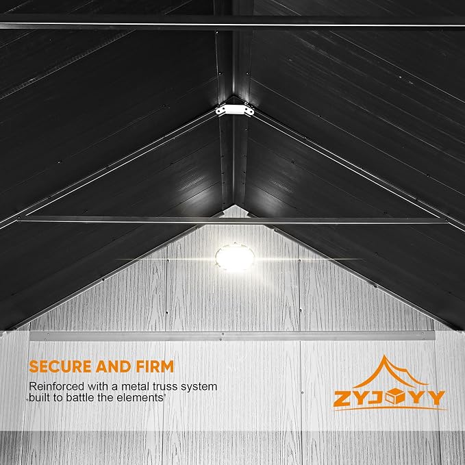 7.3 x 7.3 FT Shed Resin Outdoor Storage - Image 6