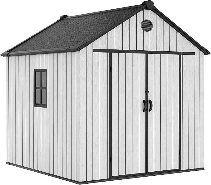 YITAHOME 8 x 8 ft Outdoor Plastic Storage Shed by YITAHOME