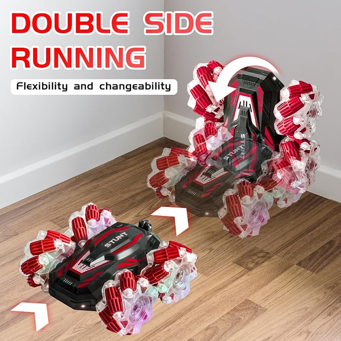 Gesture Sensing RC Stunt Car, 2.4 Ghz 4WD Remote Control Cars, Cool Lighting - Image 4