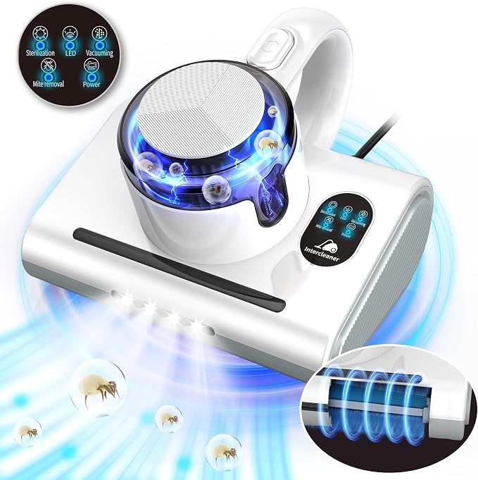 Mattress Vacuum Cleaner, 13Kpa Powerful Suction Bed Vaccum Cleaner by Intercleaner