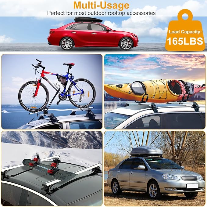 2Pcs Universal Roof Rack Cross Bars，47.24” Aluminum Cross Bars - Image 7