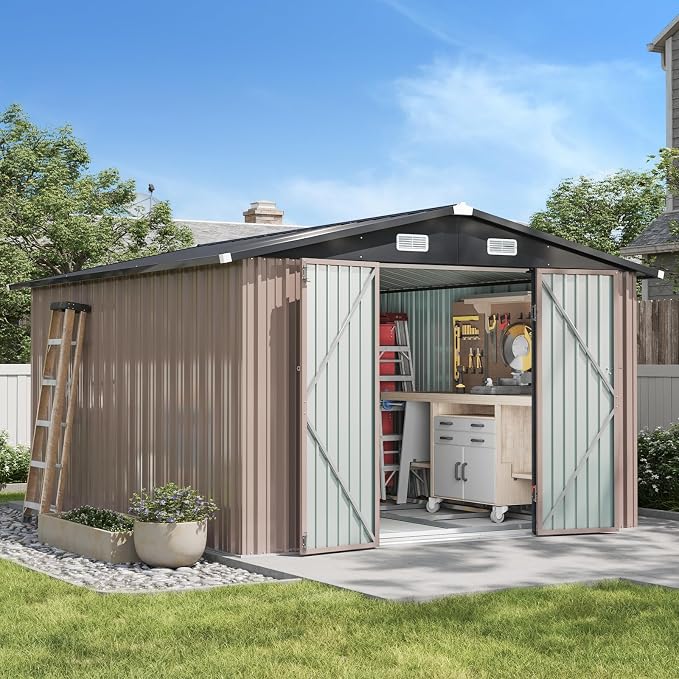 Aoxun 10 x 12FT Outdoor Storage Shed by Aoxun