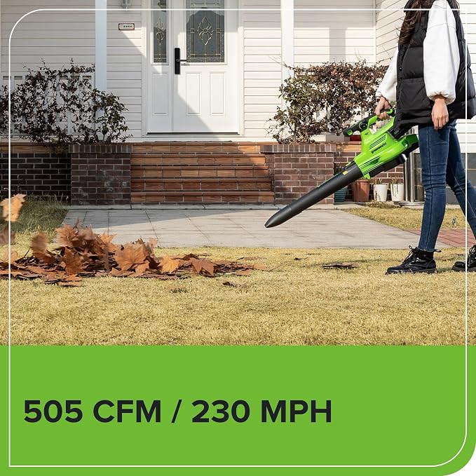 Greenworks 40V Cordless Brushless Leaf Blower/Vacuum - Image 6