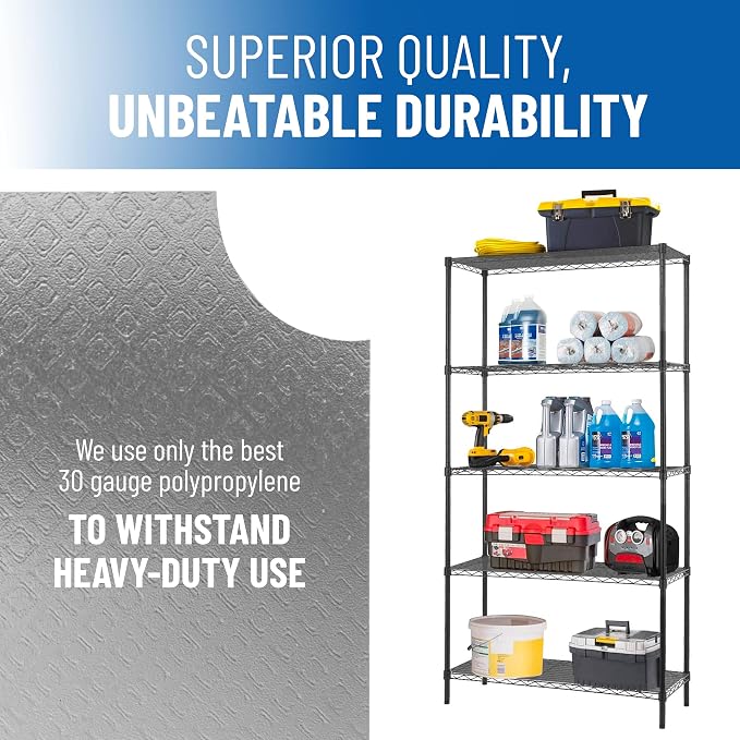 Sterling Shelf Liners Wire Rack Covers: Plastic Shelf Liner Cover - Image 7