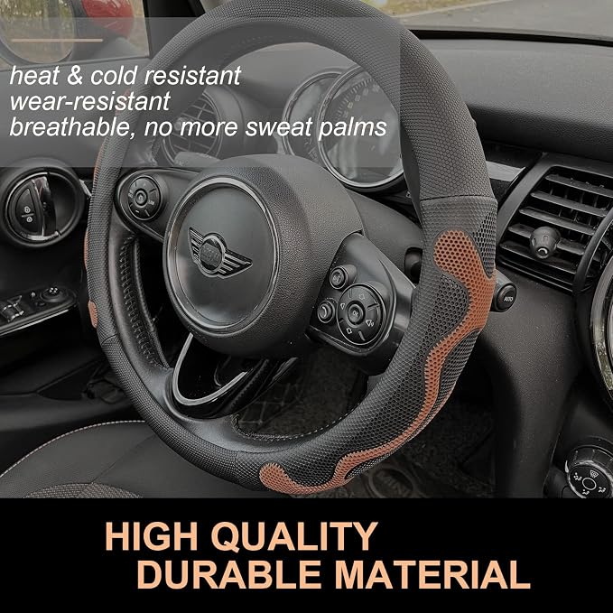 PINCTROT Comfy Grip Steering Wheel Cover, Anti-Slip Design, Universal 14.5-15 - Image 3