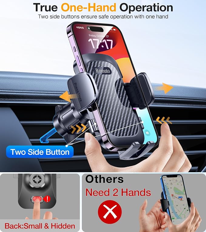 Phone Holders for Your Car【2025 Upgraded 3 Base in 1】Car Phone Holder Mount - Image 6