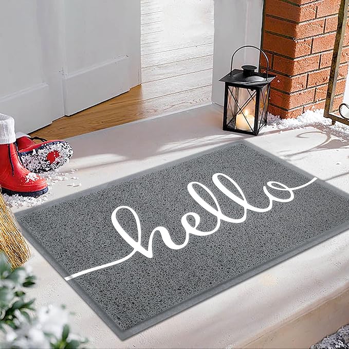 EARTHALL Funny Hello Mats Outdoor, Front Door Mat by EARTHALL