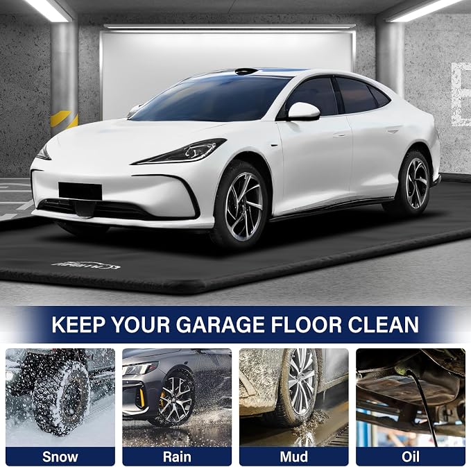 Garage Car Mat, Non-Slip Garage Floor Mat, Heavy Duty Waterproof Containment Mat - Image 6