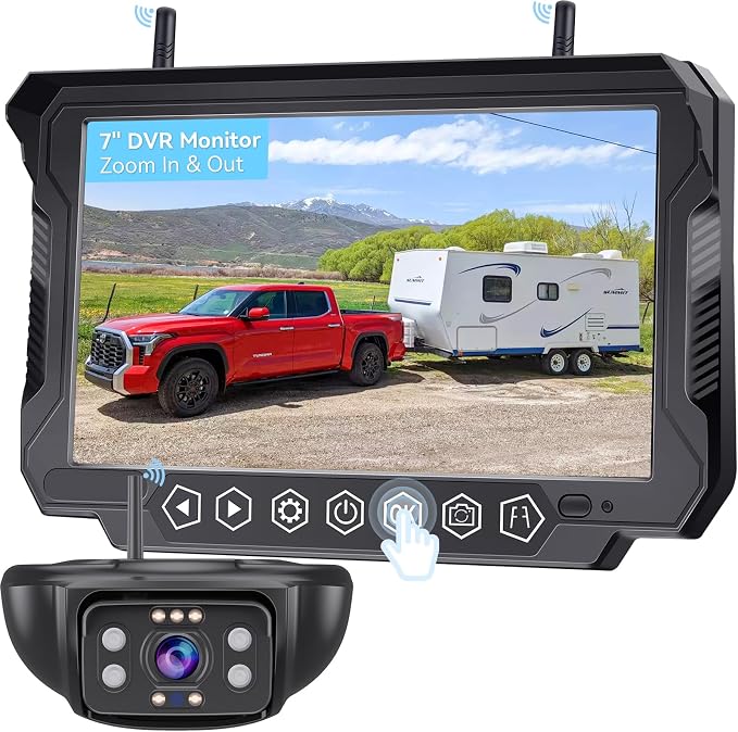 RV Backup Camera Wireless 7-inch by EnjoyNow