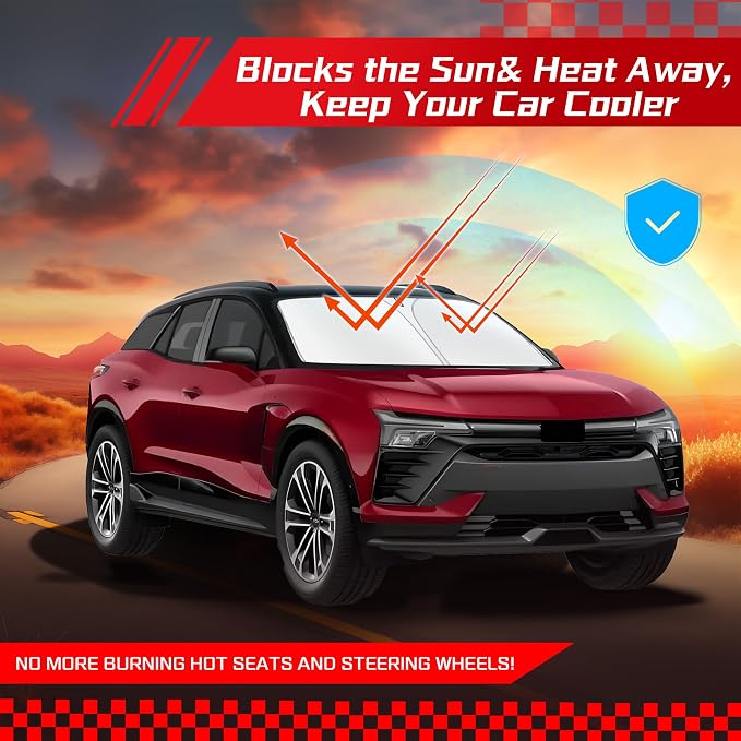 ARISMOTOR Windshield Sun Shade for Chevrolet Chevy Blazer EV 2024-2025 2026 - Image 7