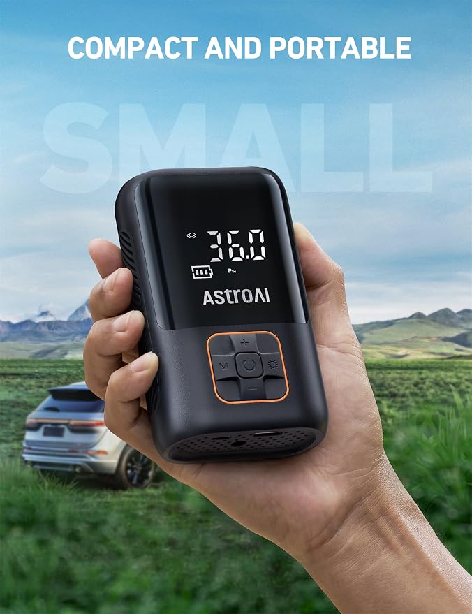 AstroAI Tire Inflator Portable Air Compressor Cordless Ultra-Lightweight Car - Image 6