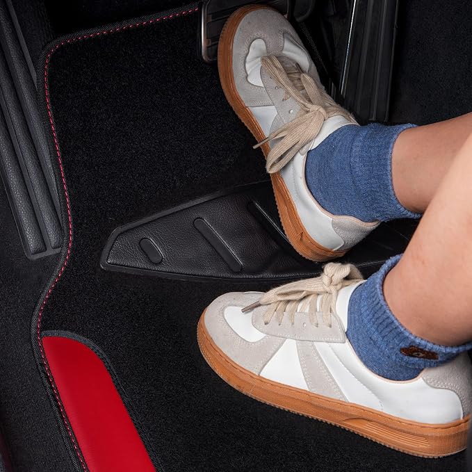 CAR PASS Rainbow Waterproof Universal Fit Faux Leather Car Carpet- Anti-Slip - Image 4