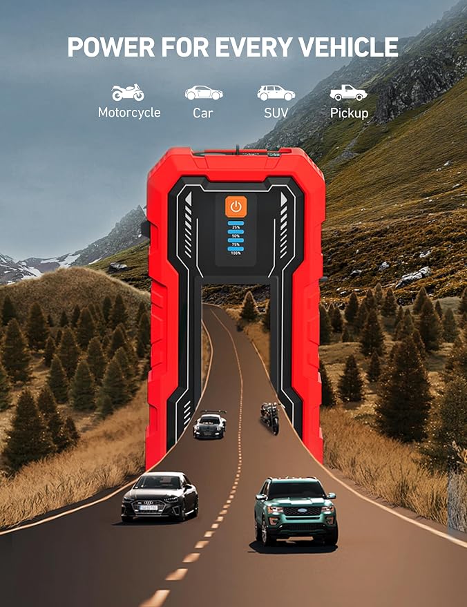 AstroAI S8 Pro Car Battery Jump Starter, 3000A Peak Jump Starter Battery Pack - Image 3